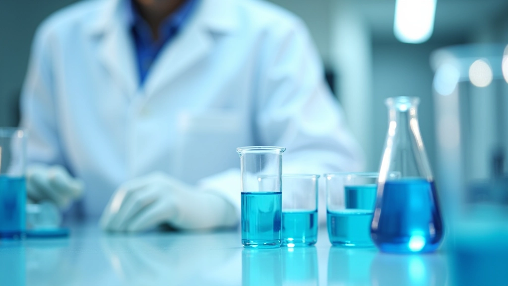Laboratorijas analīzes mašīna un ūdens paraugi Baldones ūdeņu pētījuma laikā